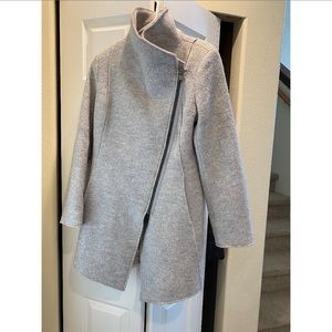 Halogen Assymetrical Wool Blend Coat